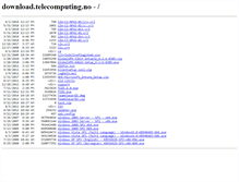 Tablet Screenshot of download.telecomputing.no